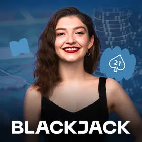 Partie de blackjack en direct